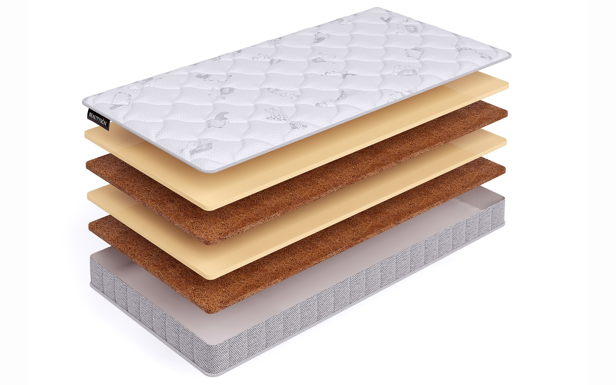 детский матрас Beautyson Baby Mini Zebra LUX 1 Beautyson Baby Mini Zebra LUX